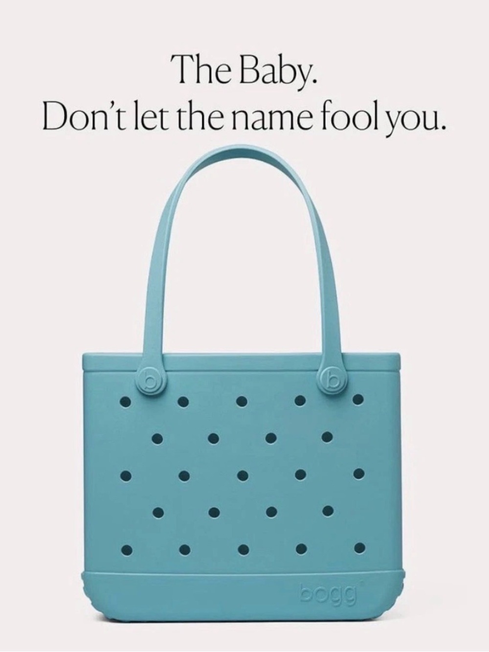 BOGG BAG The Baby Tote in Aqua Blue Turquoise and Caicos